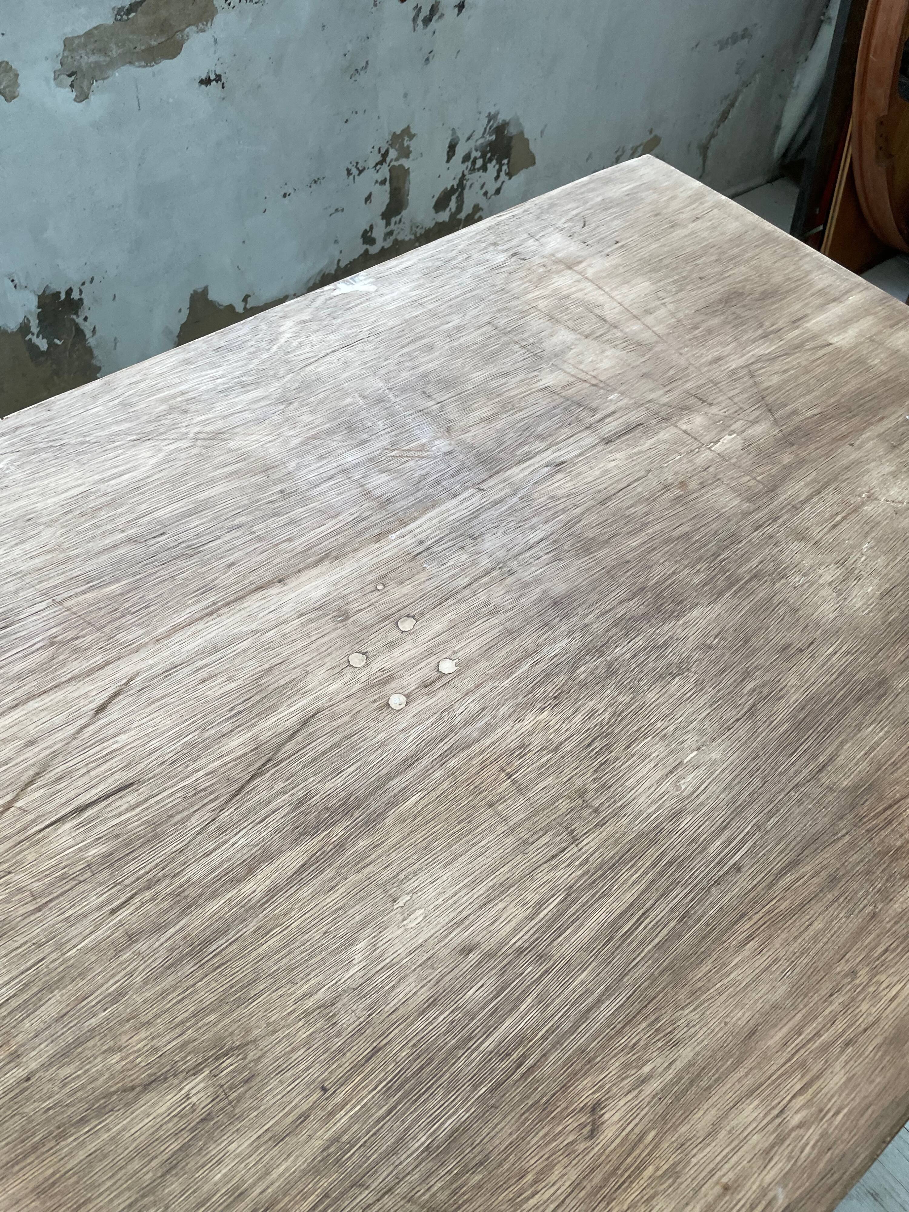 Vintage guinguette table 230 cm green