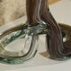 Trumpet vase, art glass in the Murano style, mouth-blown, H59.