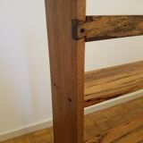 Etagère ancienne en bois massif et bois exotique