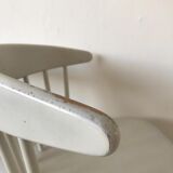 Ensemble de 4 chaises blanche "J104" par Jørgen Bækmark pour FDB Møbler 1960s
