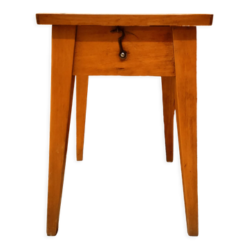 Tabouret à compartiment en hêtre