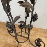 Vintage wrought iron plant holder Art deco Jugendstil