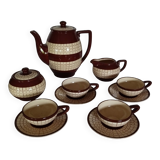 Coffee/tea service in Longchamp earthenware.