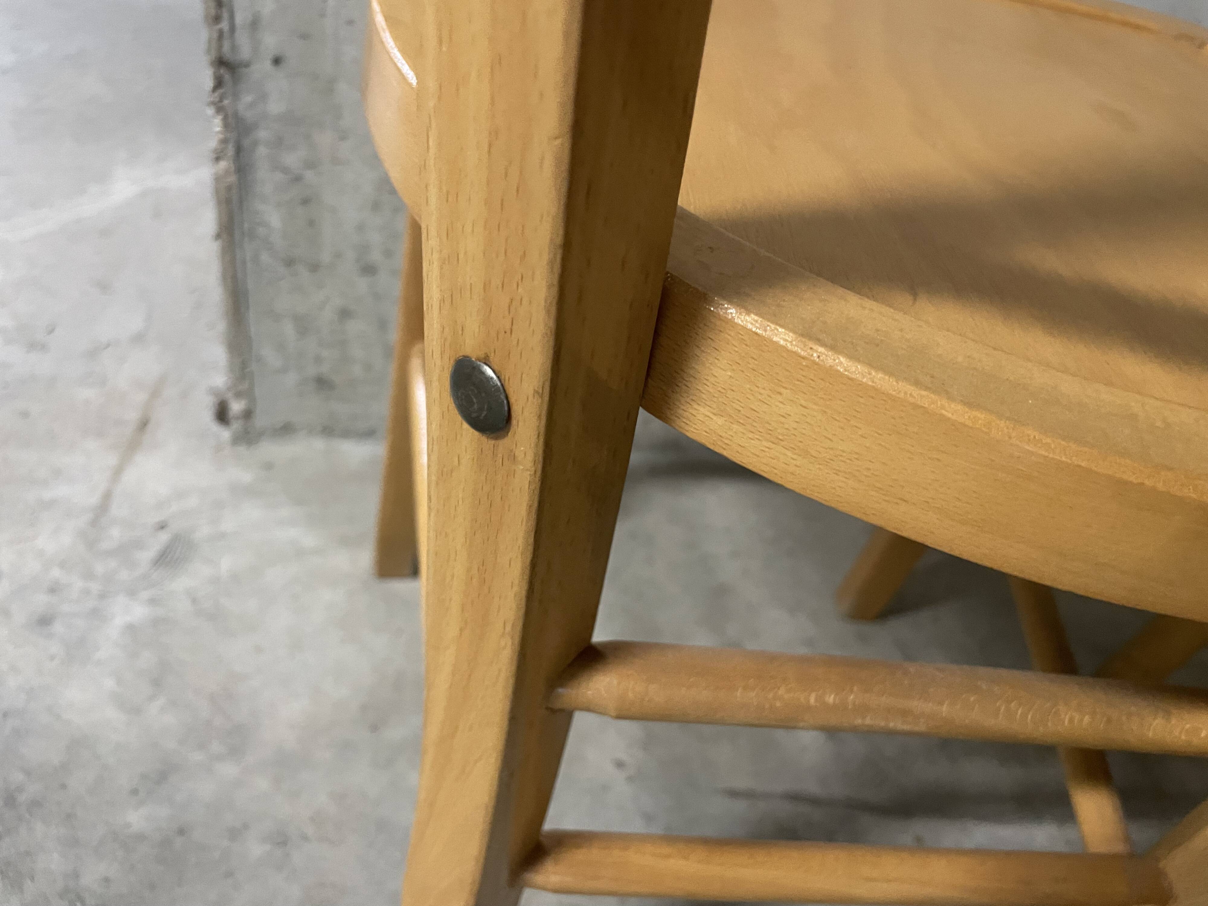 Pair of 1970s bistro chairs