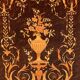 Elegant Napoleon III style commode. Marquetry in precious wood. Gilded bronze, marble top.