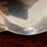 Christofle, Paris - Set of 2 table spoons - Crossed Ribbons model - in silver-plated metal