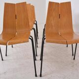 Set of 8 GA chairs by Hans Bellmann for Horgen-Glarus, Switzerland, 1960s