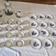 Rare Lunéville Art Deco tea set with Japonisme inspiration, 27 pieces.