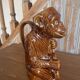 Pichet zoomorphe  en barbotine singe musicien