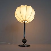 Art Deco table lamp in silver plate, 1930s Sweden