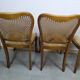 Set of 4 wooden chairs cannage and seat spring