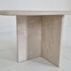 Travertine Coffee or Side Table in Teardrop Shape, Italy 1980s