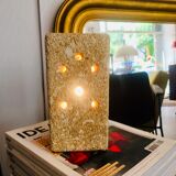 Brutalist stone lamp