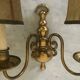 Pair of Dutch brass wall light