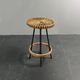 Midcentury Dutch rattan bamboo bar stools by Rohe Noordwolde, 1950s