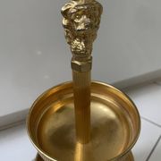 Vintage gilded brass servant