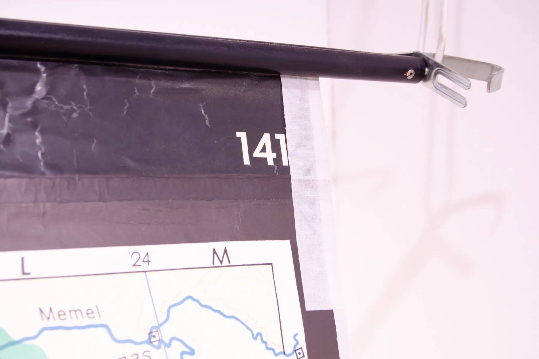 German Vintage school map of Central Europe, 1961