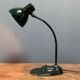 Dark green Kandem Bauhaus desk lamp model 1087 from the 1930s
