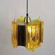 Claus Bolby brass and plastic pendant lamp