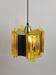 Claus Bolby brass and plastic pendant lamp