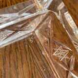 Cigarette box with crystal ashtray lid