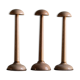 3 wooden hats turned, art deco