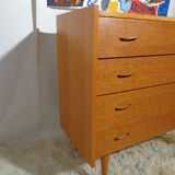 Vintage dresser 1960s light oak