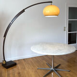 Wooden arc floor lamp circa 1970