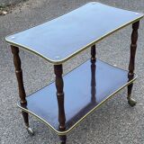 Desserte vintage double plateau doré