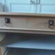 crafted dresser in raw solid wood.