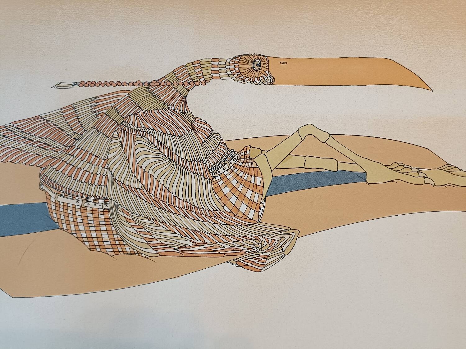 Lithographie Jean-Paul Griffouliere Né En 1946 " Oiseau Imaginaire"Sig
