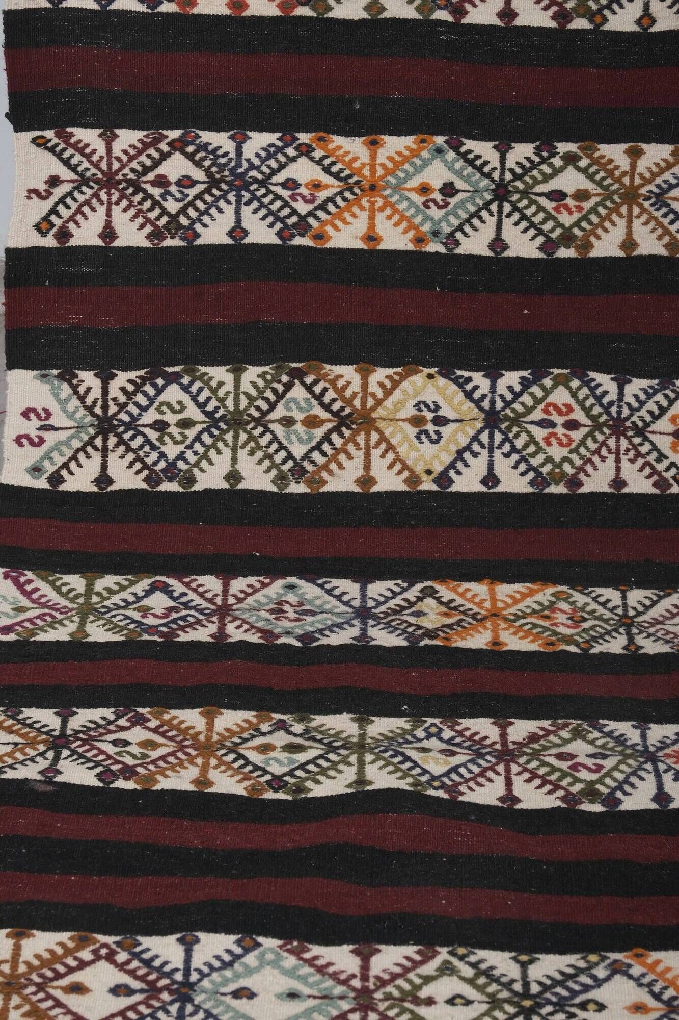 Vintage Turkish hallway rug 69x465 cm