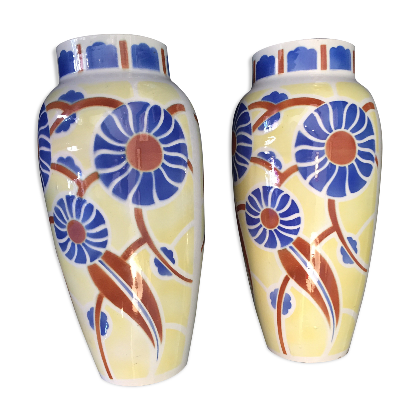 Pair of Art Deco vases