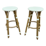 Pair of bar stool style drucker paris café