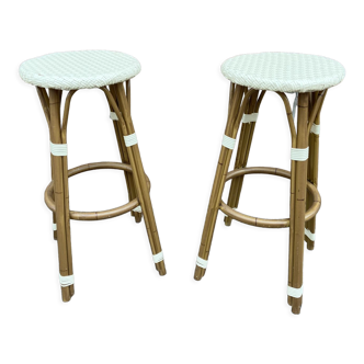 Pair of bar stool style drucker paris café