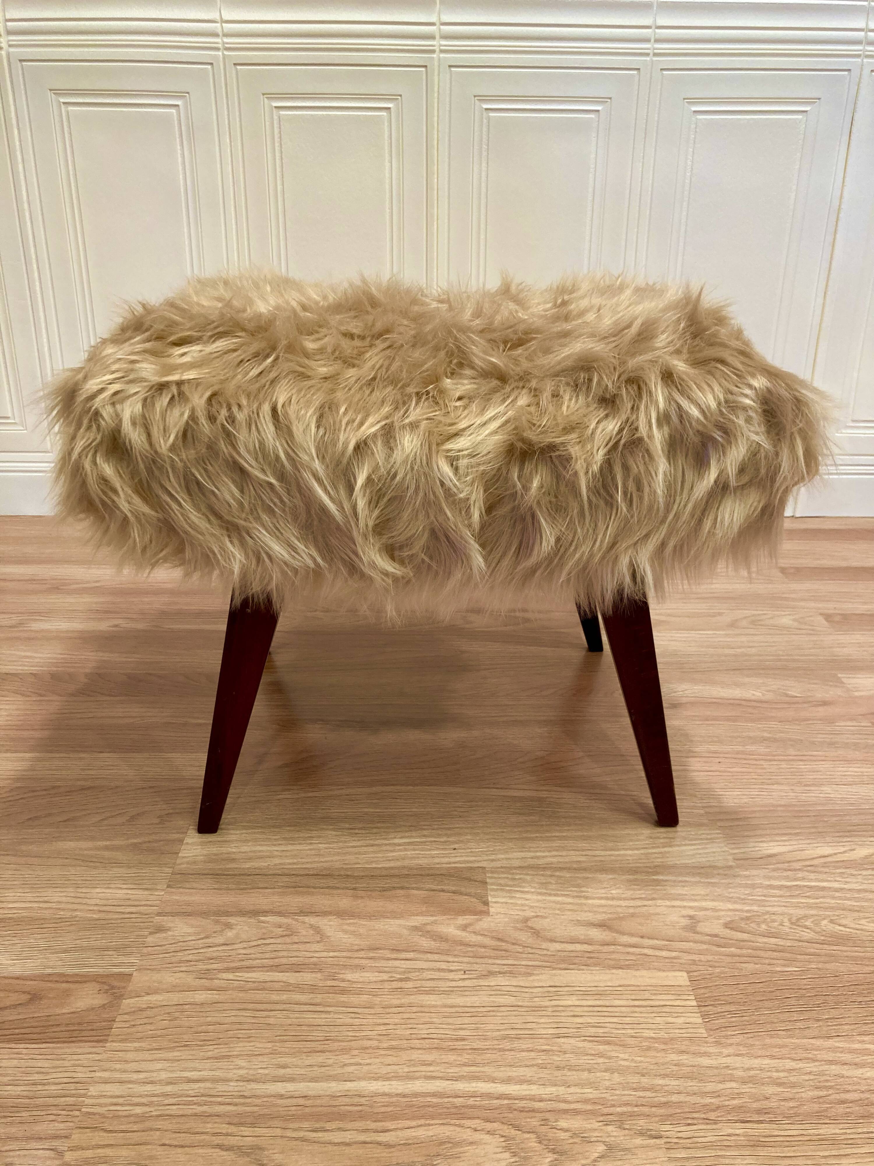 OTTOMAN OU REPOSE PIED DESIGN 1950.
