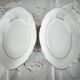 2 porcelain dishes Manufacture double gold line hand-painted