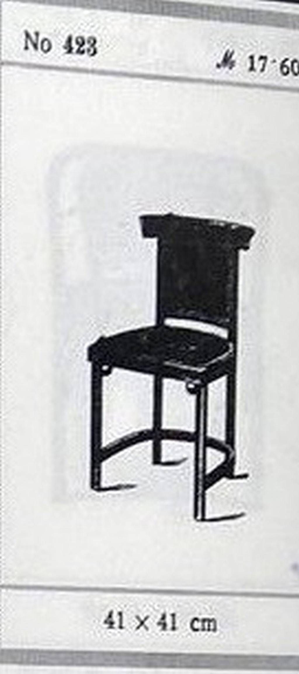 Armchair pair no. 423 by Josef Hoffmann for J&J Kohn