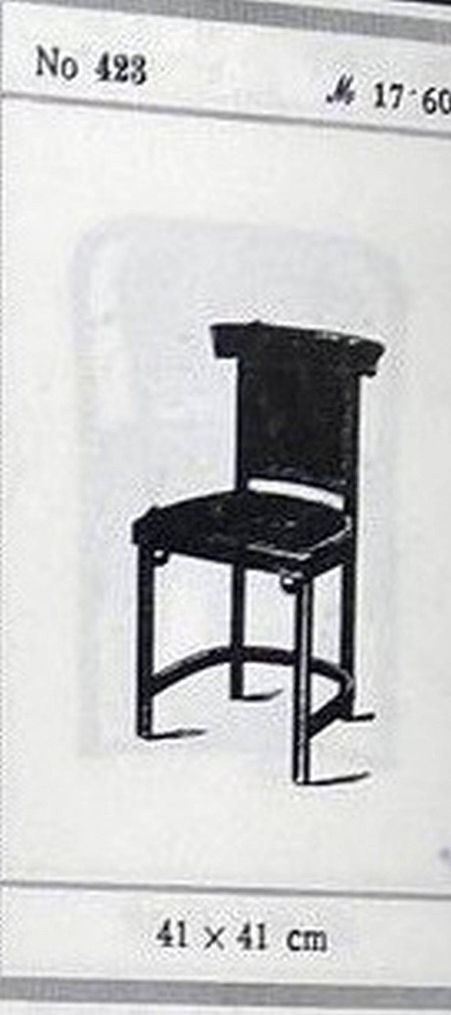 Armchair pair no. 423 by Josef Hoffmann for J&J Kohn