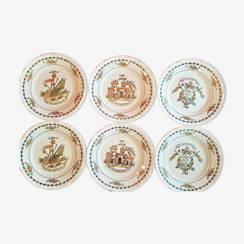 6 assiettes révolutionnaire révolution française 1789 - C.B.M. CBM