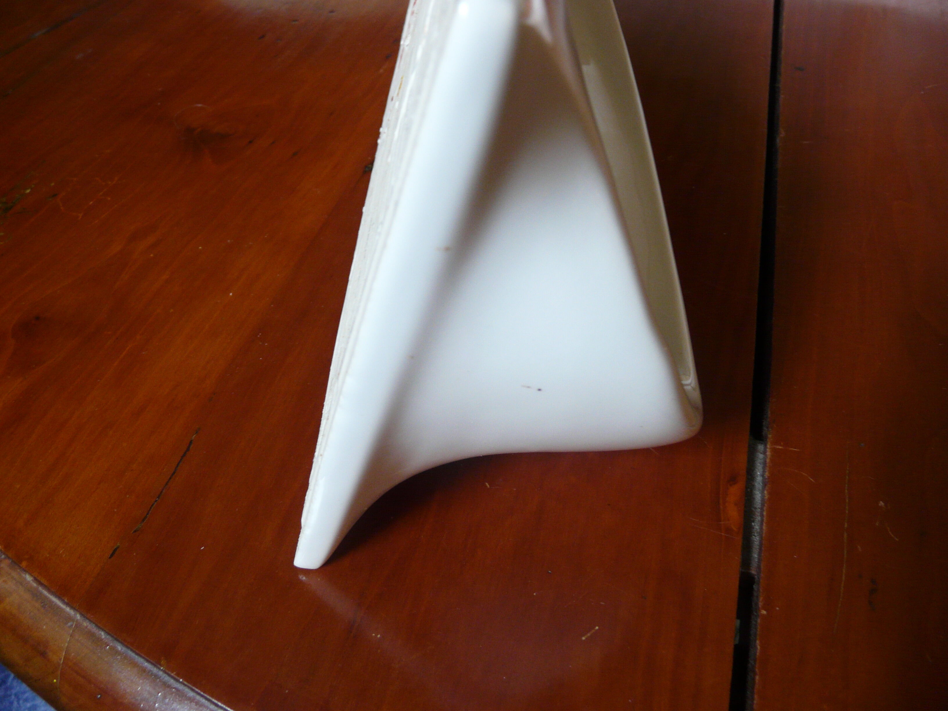 Vintage white bathroom wall shelf