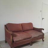 2-seater oak sofa