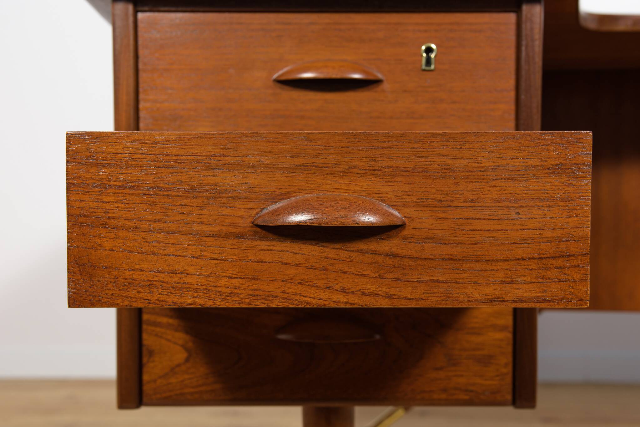 Mid Century Boomerang Teak Desk by Peter Løvig Nielsen, Denmark, 1970s