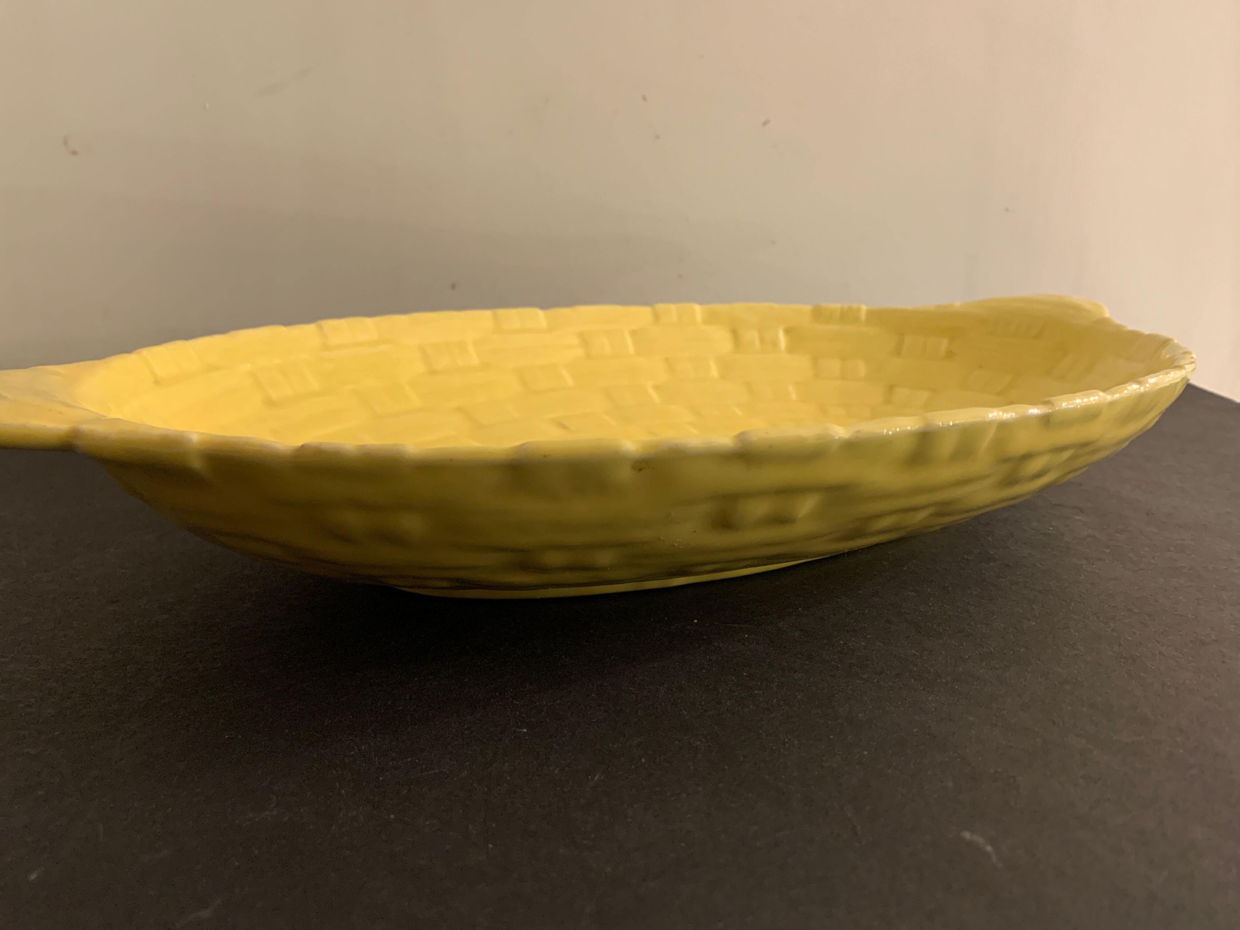 Digoin enamelled ceramic lemon fruit cup