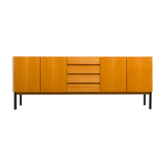 Enfilade années 60, cerisier, 216cm, restauré