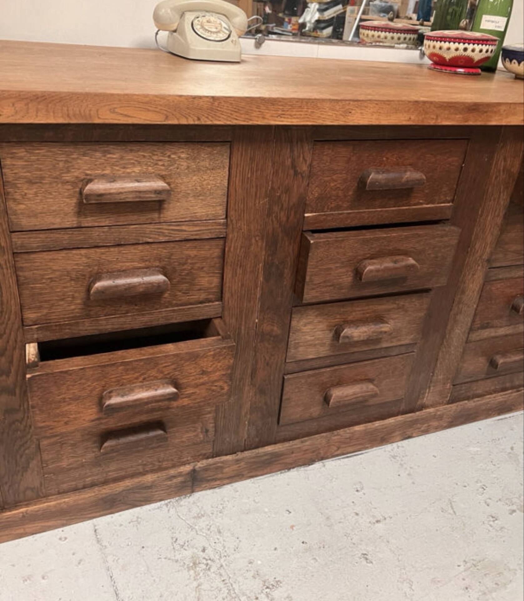 Old oak mercer’s furniture