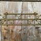 Vintage Wall Coat Rack Brass 7 Foldable Hooks #D748