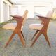 Chairs bridges vintage skai and wood feet compass
