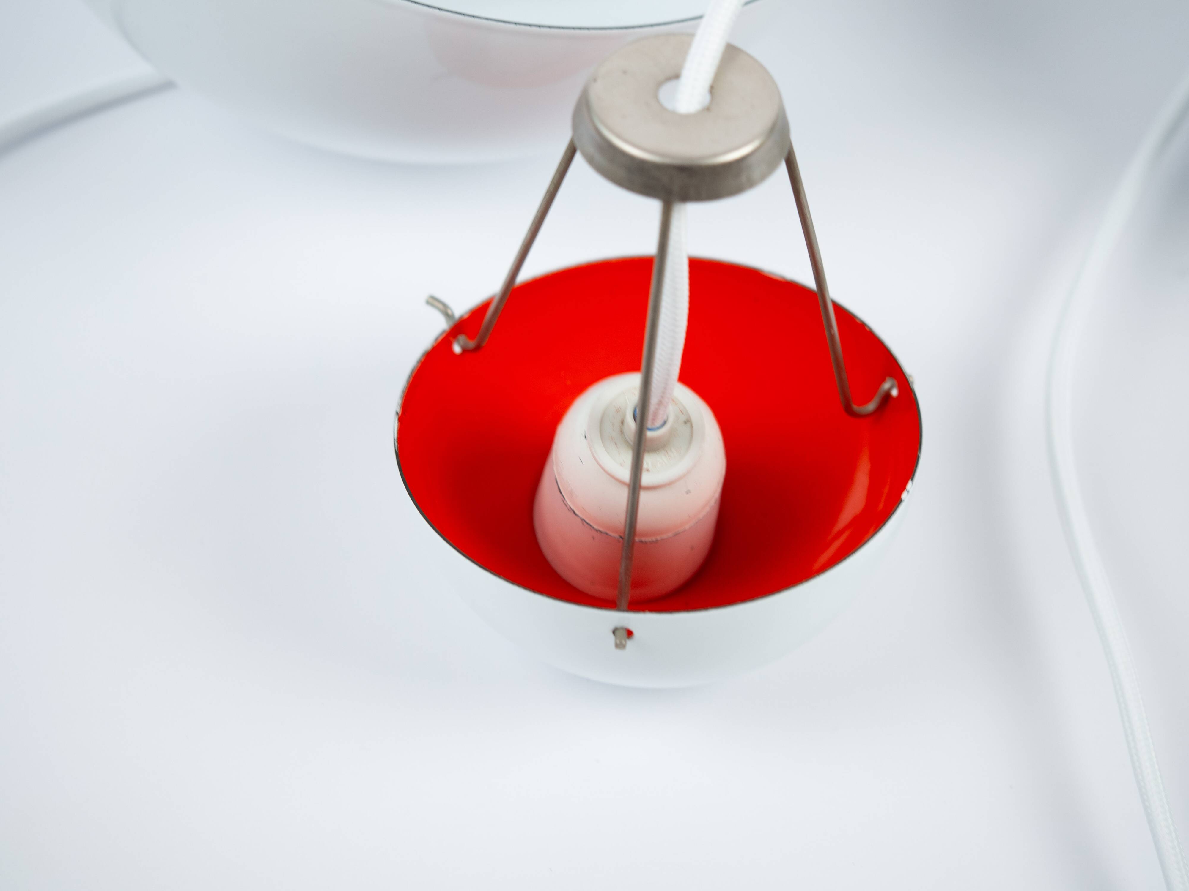 Pair of 2 Flowerpot lamps from Denmark by Verner Panton, Louis Poulsen, 1968