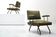 Pair of 1950s Italian Modernist Lounge Chairs